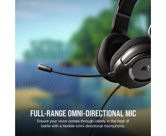 Навушники Corsair HS35 Surround v2 Multiplatform Gaming Carbon (CA-9011386-EU), зображення 5 Навушники Corsair HS35 Surround v2 Multiplatform Gaming Carbon (CA-9011386-EU), зображення 5