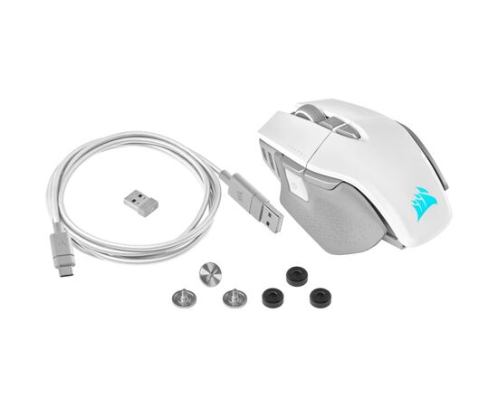 Мишка Corsair M65 RGB Ultra Wireless White (CH-9319511-EU2), зображення 11 Мишка Corsair M65 RGB Ultra Wireless White (CH-9319511-EU2), зображення 11