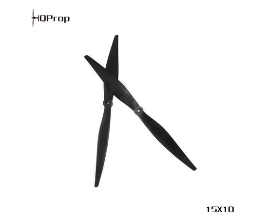 Пропелер для дрона HQProp 15x10 CCW Black-Glass Fiber Reinforced Nylon 2шт (15X10-GRN-2), зображення 2 Пропелер для дрона HQProp 15x10 CCW Black-Glass Fiber Reinforced Nylon 2шт (15X10-GRN-2), зображення 2