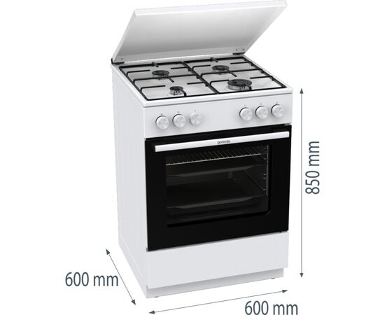 Плита Gorenje GG6A11WJ, изображение 8 Плита Gorenje GG6A11WJ, изображение 8