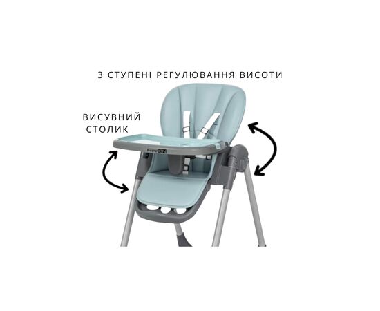 Стульчик для кормления FreeON Kai, бирюзовый (82689), изображение 4 Стульчик для кормления FreeON Kai, бирюзовый (82689), изображение 4