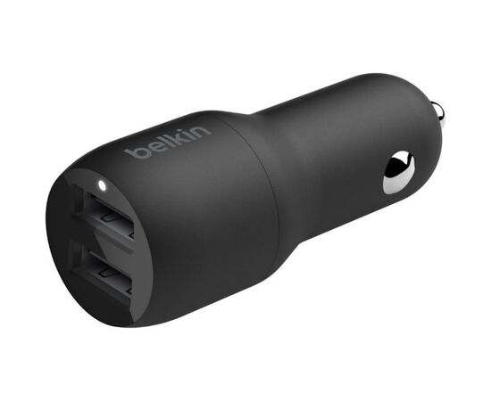 Зарядное устройство Belkin Car Charger 24W Dual USB-A, USB-A - MicroUSB, 1m, black (CCE002BT1MBK)