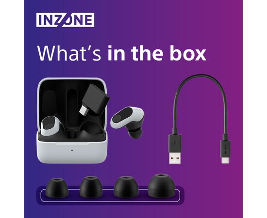 Наушники Sony INZONE Buds White (WFG700NW.CE7), изображение 6 Наушники Sony INZONE Buds White (WFG700NW.CE7), изображение 6