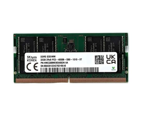 Модуль памяти для ноутбука SoDIMM DDR5 32GB 4800 MHz Hynix (HMCG88MEBSA092N)