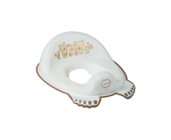 Накладка на унитаз Tega Baby Teddy Bea антиковзка, white pearl (MS-016-118)