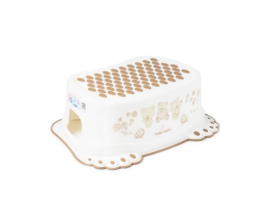 Подставка детская Tega Baby Teddy Bear антиковзка white pearl (MS-017-118)