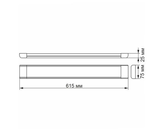 Светильник Videx LED 27W 0,6М 5000K (VL-BN-27065), изображение 3 Светильник Videx LED 27W 0,6М 5000K (VL-BN-27065), изображение 3