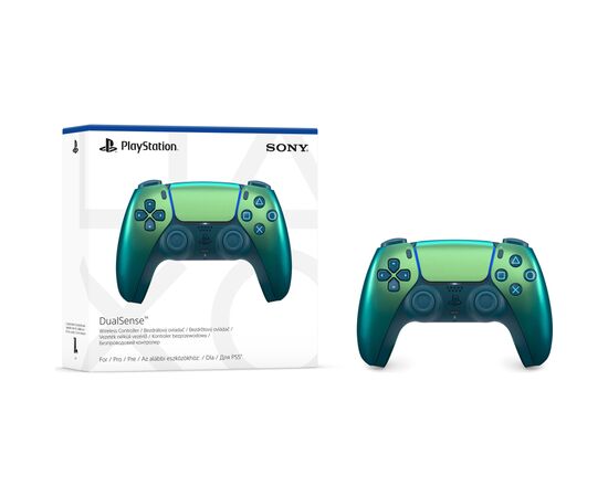 Геймпад Sony Playstation DualSense Bluetooth PS5 Chrome Teal (1000044474), изображение 2 Геймпад Sony Playstation DualSense Bluetooth PS5 Chrome Teal (1000044474), изображение 2