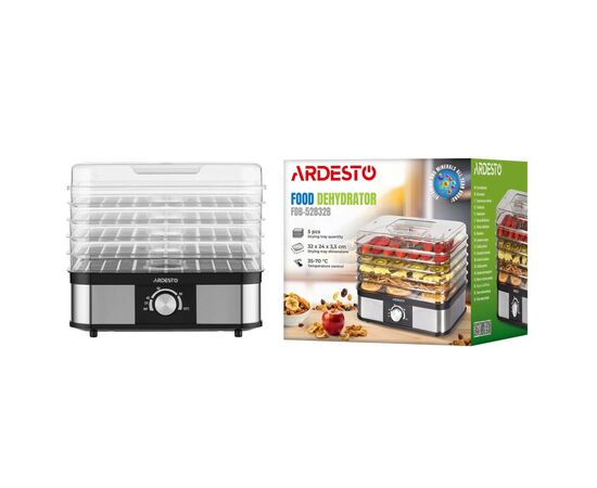 Сушка для овощей и фруктов Ardesto FDB-52832B, изображение 8 Сушка для овощей и фруктов Ardesto FDB-52832B, изображение 8
