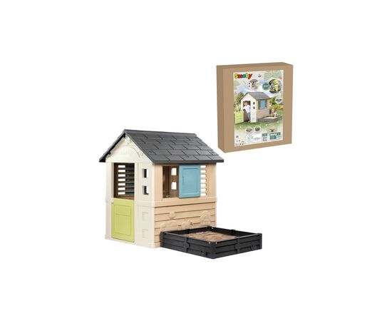 Игровой домик Smoby Life Райдужний, садовий з пісочнецею або грядкою 2 в 1 (7600810740), изображение 2 Игровой домик Smoby Life Райдужний, садовий з пісочнецею або грядкою 2 в 1 (7600810740), изображение 2