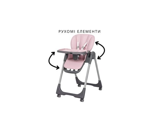 Стульчик для кормления FreeON Kai, розовый (82672), изображение 5 Стульчик для кормления FreeON Kai, розовый (82672), изображение 5