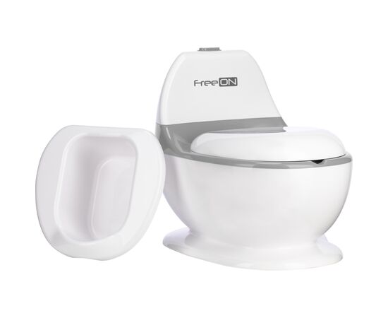 Горшок FreeON зі звуком змиву, білий (49249)