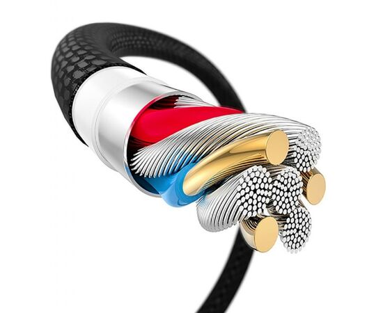 Дата кабель USB 2.0 AM to Micro 5P 1.2m 3A for Gaming Black/Red T-Phox (T-M804 Black/Red), изображение 4 Дата кабель USB 2.0 AM to Micro 5P 1.2m 3A for Gaming Black/Red T-Phox (T-M804 Black/Red), изображение 4