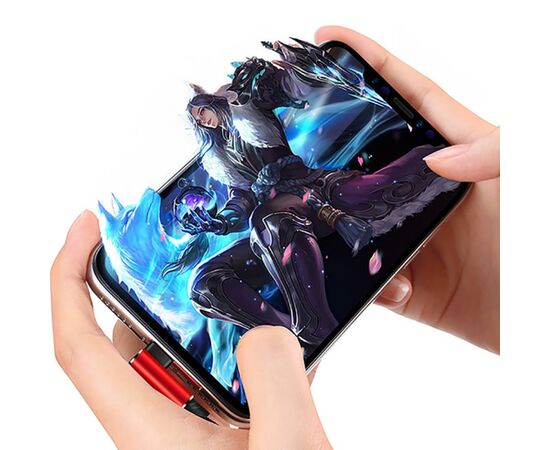 Дата кабель USB 2.0 AM to Micro 5P 1.2m 3A for Gaming Black/Red T-Phox (T-M804 Black/Red), изображение 5 Дата кабель USB 2.0 AM to Micro 5P 1.2m 3A for Gaming Black/Red T-Phox (T-M804 Black/Red), изображение 5