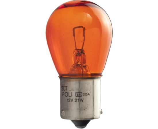 Автолампа SCT-GERMANY PY21W Amber 12V 21W BAU15s (202297)