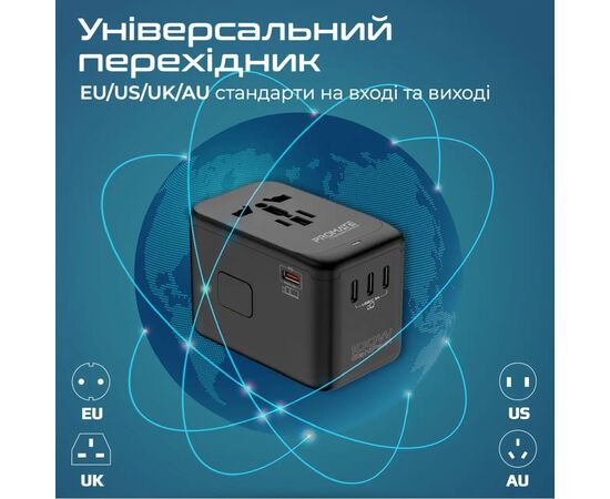 Зарядное устройство Promate tripmate-gan100, изображение 3 Зарядное устройство Promate tripmate-gan100, изображение 3