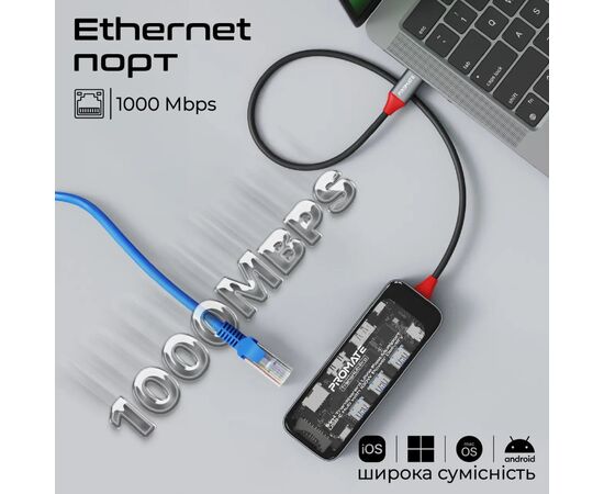 Концентратор Promate USB Hub 11 ports transhub-pro (transhub-pro), изображение 7 Концентратор Promate USB Hub 11 ports transhub-pro (transhub-pro), изображение 7