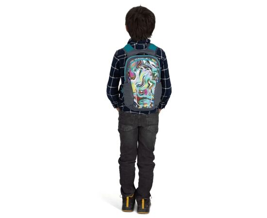 Рюкзак туристический Osprey Daylite Jr euphoria rainbow print/tungsten - O/S - зелений/сірий (009.3896), изображение 5 Рюкзак туристический Osprey Daylite Jr euphoria rainbow print/tungsten - O/S - зелений/сірий (009.3896), изображение 5