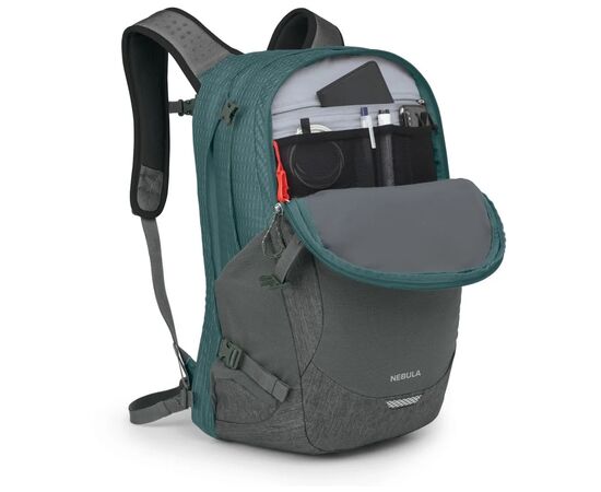 Рюкзак туристический Osprey Nebula 32 cascade blue/coal grey heather - O/S - бірюзовий/сірий (009.3931), изображение 5 Рюкзак туристический Osprey Nebula 32 cascade blue/coal grey heather - O/S - бірюзовий/сірий (009.3931), изображение 5