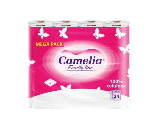 Туалетний папір Camelia 3 шари 24 рулони (8606103756244)