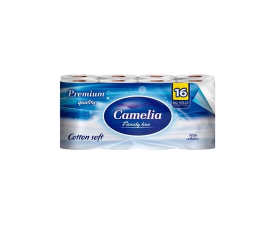 Туалетний папір Camelia Premium 3 шари 16 рулонів (8606111248021)