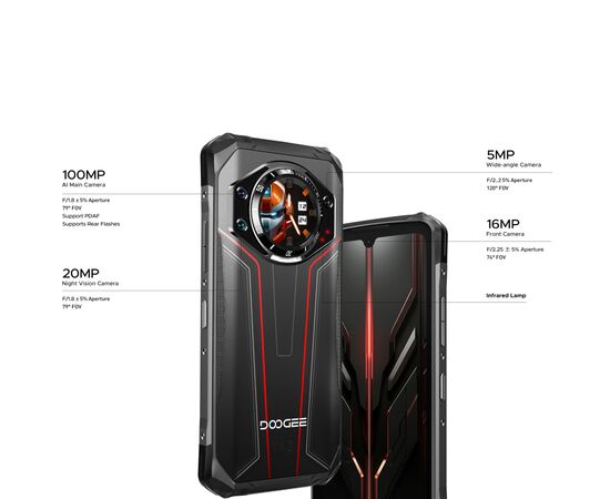Мобильный телефон Doogee S119 8/512Gb Red (6923740245064), изображение 11 Мобильный телефон Doogee S119 8/512Gb Red (6923740245064), изображение 11