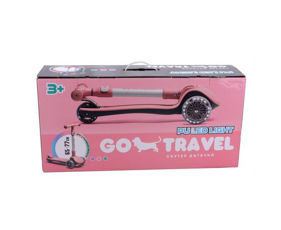 Самокат GO Travel складаний Рожевий (LS308PK), зображення 5 Самокат GO Travel складаний Рожевий (LS308PK), зображення 5