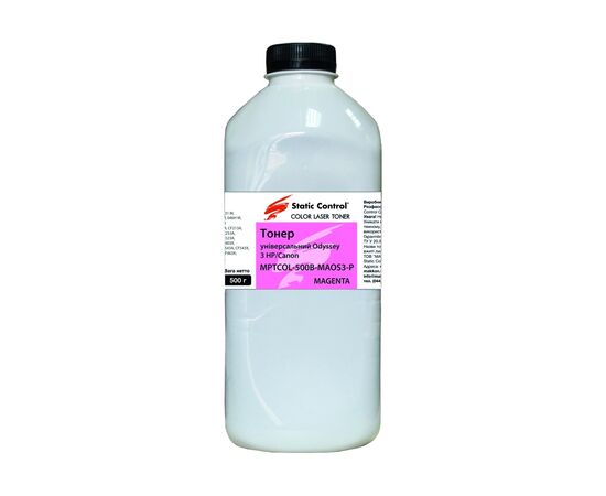 Тонер HP/Canon MPTCOL OS3 500г magenta (фасовка) Static Control (MPTCOL-500B-MAOS3-P)