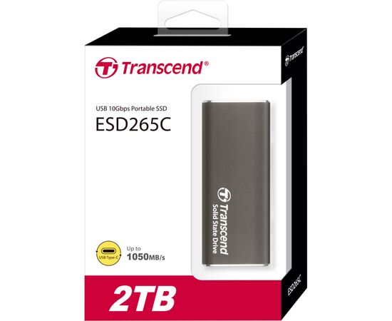 Накопитель SSD USB Type-C 2TB Transcend (TS2TESD265C), изображение 4 Накопитель SSD USB Type-C 2TB Transcend (TS2TESD265C), изображение 4