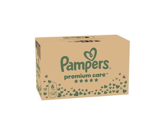 Подгузники Pampers Premium Care Розмір 6 (13-18 кг) 128 шт (8700216423700), изображение 2 Подгузники Pampers Premium Care Розмір 6 (13-18 кг) 128 шт (8700216423700), изображение 2