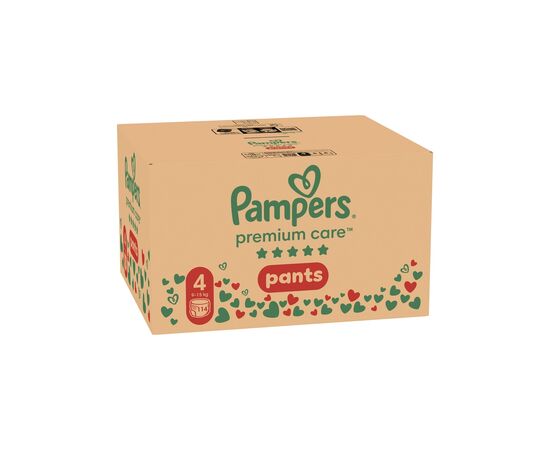 Підгузки Pampers Premium Care Pants Розмір 4 (9-15 кг) 114 шт (8700216829359), зображення 2