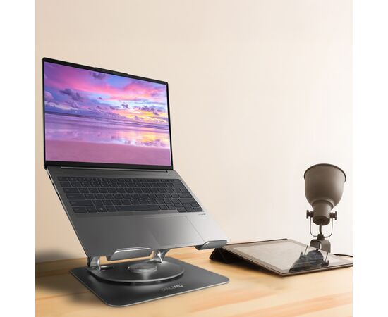 Подставка для ноутбука OfficePro LS799G Aluminum alloy Gray (LS799G), изображение 10 Подставка для ноутбука OfficePro LS799G Aluminum alloy Gray (LS799G), изображение 10