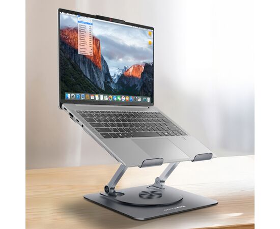 Подставка для ноутбука OfficePro LS799G Aluminum alloy Gray (LS799G), изображение 12 Подставка для ноутбука OfficePro LS799G Aluminum alloy Gray (LS799G), изображение 12