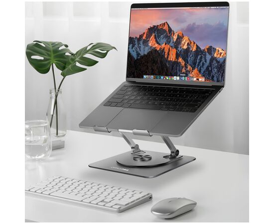 Подставка для ноутбука OfficePro LS799G Aluminum alloy Gray (LS799G), изображение 9 Подставка для ноутбука OfficePro LS799G Aluminum alloy Gray (LS799G), изображение 9