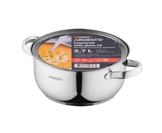 Кастрюля Ardesto Gemini Gourmet 2.6 л (AR1926BC), изображение 4 Кастрюля Ardesto Gemini Gourmet 2.6 л (AR1926BC), изображение 4