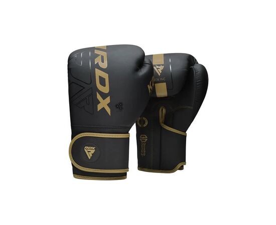 Боксерские перчатки RDX F6 Kara Matte Golden 10 унцій (BGR-F6MGL-10OZ)