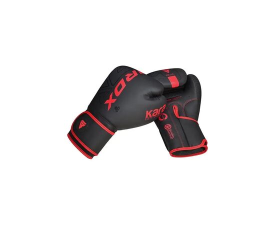 Боксерские перчатки RDX F6 Kara Matte Red 16 унцій (BGR-F6MR-16OZ), изображение 4 Боксерские перчатки RDX F6 Kara Matte Red 16 унцій (BGR-F6MR-16OZ), изображение 4