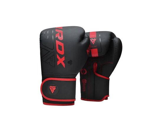 Боксерські рукавички RDX F6 Kara Matte Red 16 унцій (BGR-F6MR-16OZ)