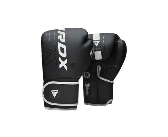 Боксерские перчатки RDX F6 Kara Matte White 10 унцій (BGR-F6MW-10OZ)