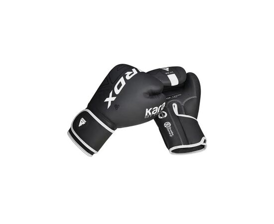 Боксерские перчатки RDX F6 Kara Matte White 12 унцій (BGR-F6MW-12OZ), изображение 4 Боксерские перчатки RDX F6 Kara Matte White 12 унцій (BGR-F6MW-12OZ), изображение 4