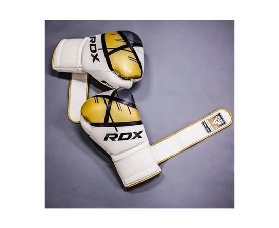 Боксерские перчатки RDX F7 Ego Golden 16 унцій (BGR-F7GL-16oz), изображение 9 Боксерские перчатки RDX F7 Ego Golden 16 унцій (BGR-F7GL-16oz), изображение 9