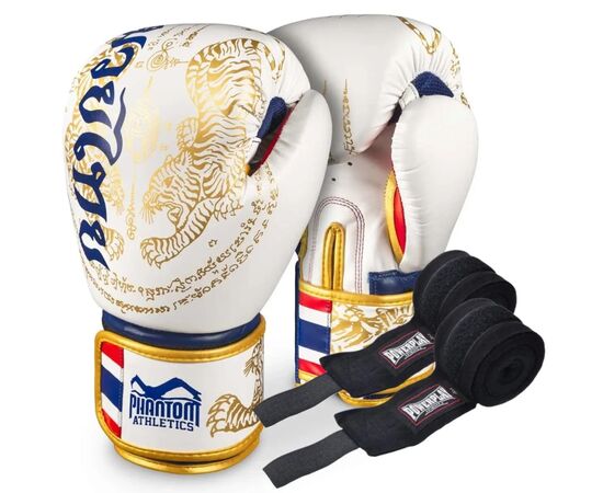 Боксерские перчатки Phantom Muay Thai Gold 14 унцій (PHBG2590-14)