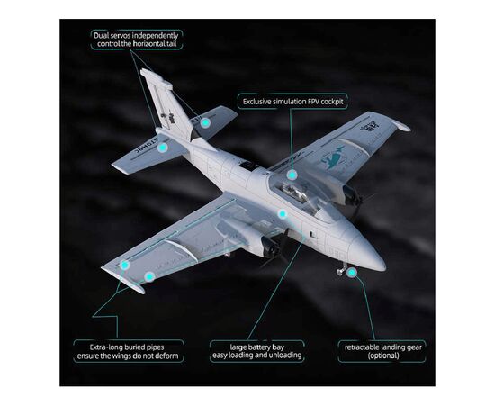 Летающее крыло ATOMRC Beluga RTH (BRTH), изображение 8 Летающее крыло ATOMRC Beluga RTH (BRTH), изображение 8