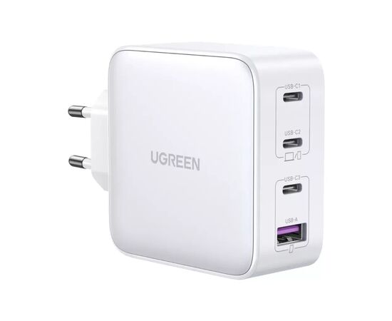 Зарядное устройство Ugreen 4xUSB 100W (3хUSB-C+USB-A) Gan white CD226 (15337)