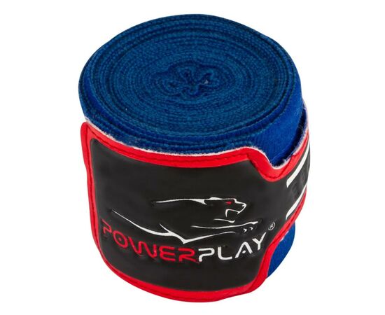 Бинт для спорта PowerPlay 3046 4 м Blue (PP_3046_4m_Blue), изображение 4 Бинт для спорта PowerPlay 3046 4 м Blue (PP_3046_4m_Blue), изображение 4