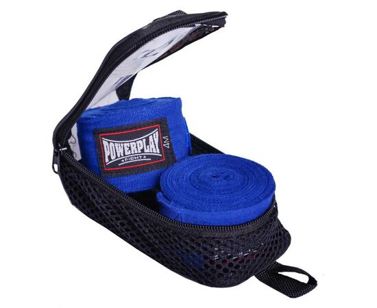 Бинт для спорта PowerPlay 3047 4 м Blue (PP_3047_4m_Blue), изображение 7 Бинт для спорта PowerPlay 3047 4 м Blue (PP_3047_4m_Blue), изображение 7