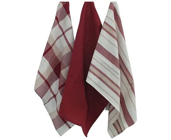 Рушник Kela кухонний набір Pasado, червоний, 65x45 см, 3 шт (15963) (00000018275), зображення 2