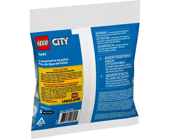 Конструктор LEGO City Поліцейський катер (30693), зображення 3 Конструктор LEGO City Поліцейський катер (30693), зображення 3