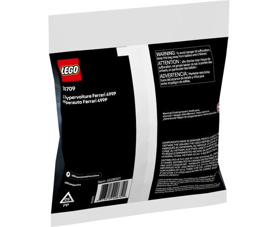 Конструктор LEGO Speed Champions Ferrari 499P - гиперкар (30709), изображение 3 Конструктор LEGO Speed Champions Ferrari 499P - гиперкар (30709), изображение 3