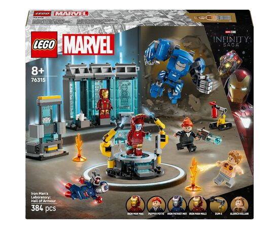 Конструктор LEGO Super Heroes Лаборатория Железного Человека: зал доспехов: зал доспехов (76315)